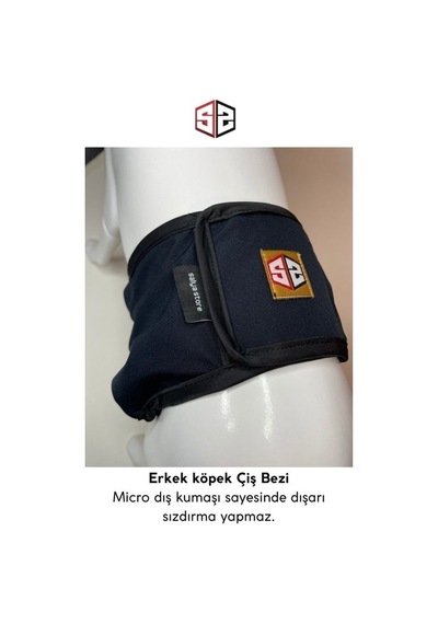 Salya Store Köpek Çiş Bezi Erkek Köpekler Için Külot Lacivert Kl-