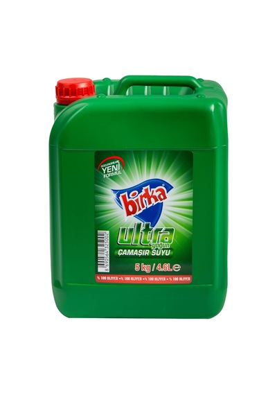 Birka Ultra Yoğun Çamaşır Suyu 5 Kg Yüksek Aktif Klor, Güçlü Hijyen, Beyazlatıcı, Çok Amaçlı Temizlik, 10'lu Set