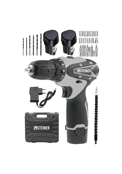 Steiner Germany Technology 36 V Metal Şanzıman Çift Akülü Şarjlı