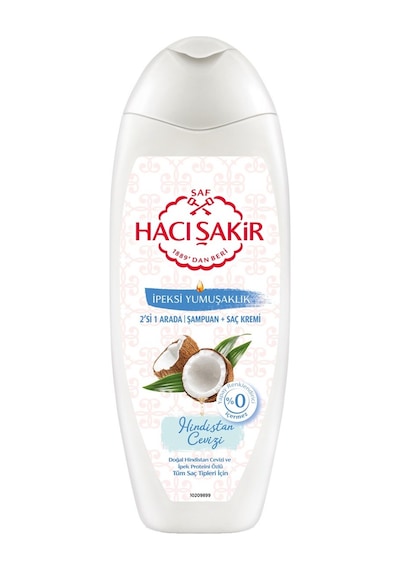 Hacı Şakir Şampuan 500 Ml Normal Saçlar İçin İpek Proteinli Hindistan Cevizi Süt 3'li Ekonomik Tarı