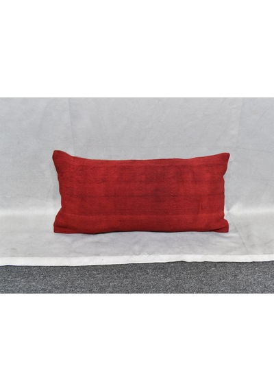 Zehra Abla Halı Yeni El Dokuma Dekoratif Lumbar Kilim Kırlent Yastık Kılıfı 6624 Çok Renkli