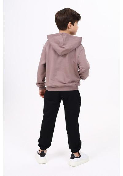 Toontoy Kids Toontoy Erkek Çocuk Relax Fit Kapüşonlu Cepli Hafif Düşük Omuz Baskılı Sweatshirt - 2 İplik Kahve Toontoy Kids Toontoy Erkek Çocuk Relax Fit Kapüşonlu Cepli Hafif Düşük Omuz Baskılı Sweatshirt - 2 İplik Kahve