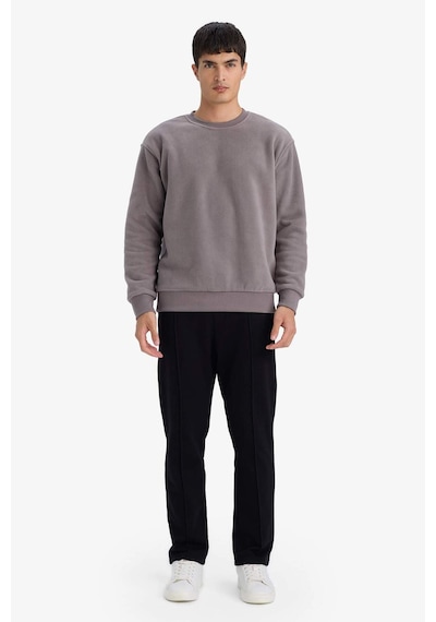Defacto Relax Fit Bisiklet Yaka Polar Sweatshirt F3685ax25wngr308 Gri-gr308
