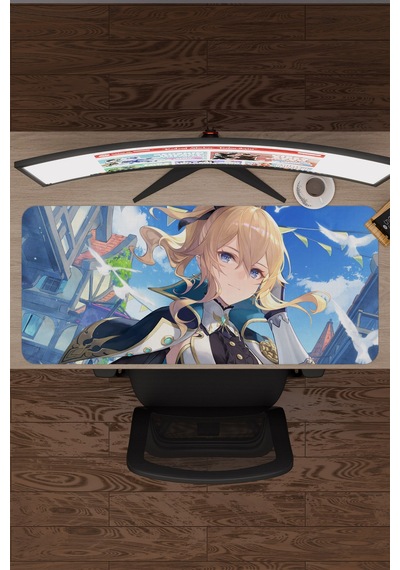 Jean Genshin Impact Anime Gacha V1 - 90x40 Xxl Gaming Mouse Pad Fare Altlığı