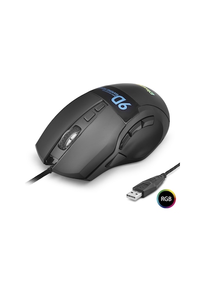X10 Gaming Mouse 12800 Dpi 9 Tuş Makro 1000 Hz Rgb - Siyah Diğer