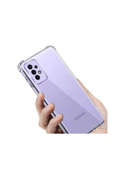 Galaxy Uyumlu A53 5g Kılıf Tchs Kamera Korumalı Nitro Anti Shock Silikon - Renksiz Renksiz