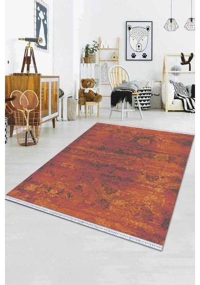Taba Modern Dokuma Pamuk Tabanlı Kaymaz Kilim Klm013n11