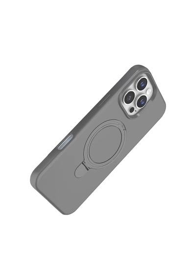 Newface Apple İphone 16 Pro Regal Magsafe Standlı Kapak - Titan Gri