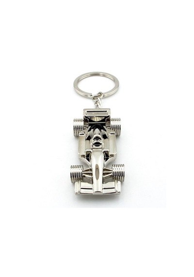 Solfera Formula 1 F1 Yarış Arabası Parlak Metal Anahtarlık Kc989