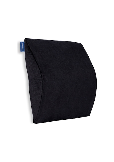 Visco Ortopedik Araç Bel Dayama Minderi 35x33x9 cm, Siyah