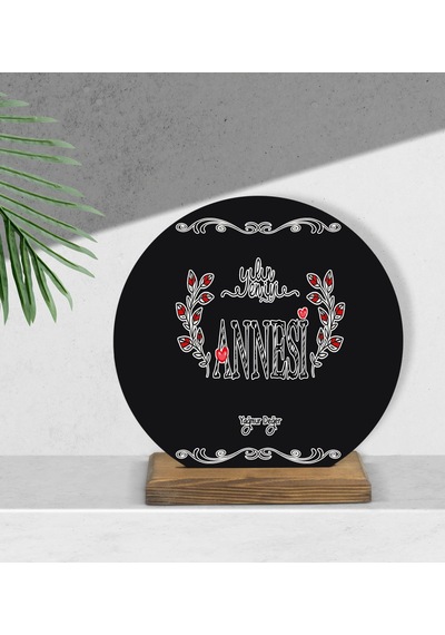 Kişiye Özel Yılın En İyi Annesi Tasarımlı Ahşap Plak-3