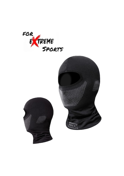 Hnc Sport Premium Motosiklet Balaklava Nefes Alan Motorcu Termal Maske - Çok Amaçlı Sporcu Maskesi Siyah