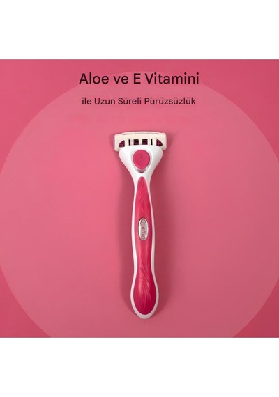 Wilkinson Sword Quattro Sistem Kadın Tıraş Bıçağı Vakumlu Tutma Aparatı Ile Birlikte 4 Bıçaklı 1 Adet