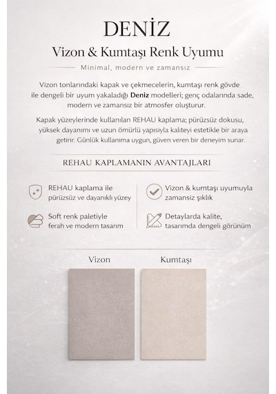 Deniz 2 Kapaklı Çekmeceli Genç Odası Dolabı % 100 Mdf Kalitesi Rehau Kaplama Kapaklar Ağaç Ayaklar Vizon Deniz 2 Kapaklı Çekmeceli Genç Odası Dolabı % 100 Mdf Kalitesi Rehau Kaplama Kapaklar Ağaç Ayaklar Vizon