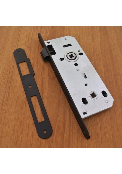 Dooraks Siyah Rulmanlı Oval Wc Kilidi 40 Mm
