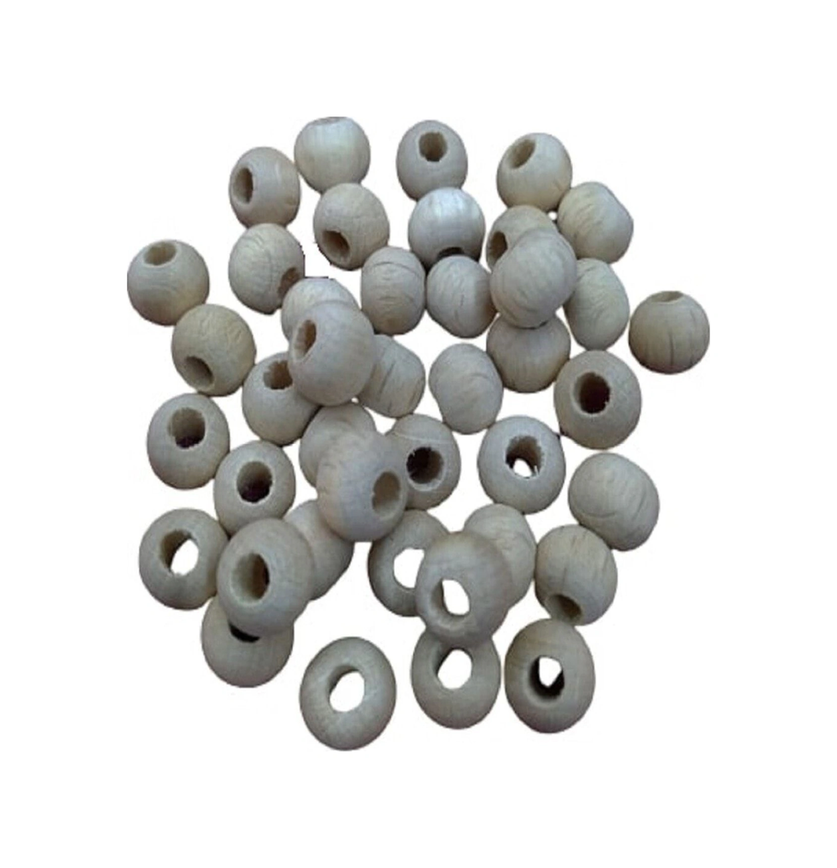 6 Mm Ham Işlenmemiş Ahşap Boncuk - 80 Grm. 700 Adet