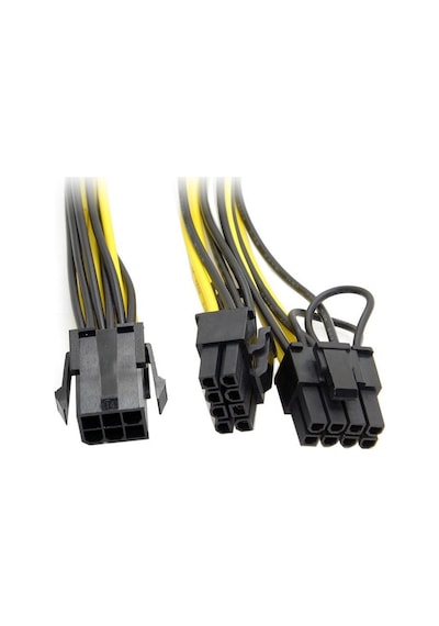 Pci e 8 Pin (6+2) 2X Pci-e Ekran Kartı Power Çoklayıcı Kablosu