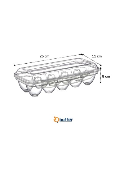 Buffer 10 Bölmeli Kilitli Kapaklı Yumurtalık Saklama Kutusu Yu110 Sku: Smg8690010178510 A