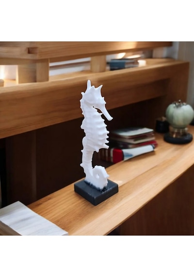 Dekoratif 3d Baskı Denizatı Heykeli - Boyut: 20 Cm