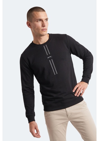 Slazenger Gabıno I Erkek Siyah Sweatshırt