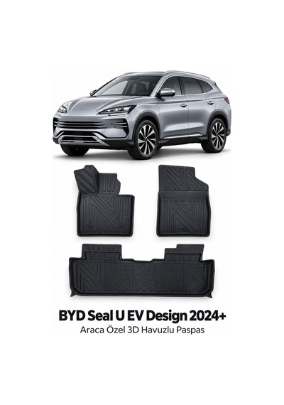 Byd Seal U Ev Design 2026 Karbon Desenli Premium 3d Havuzlu Oto Paspas