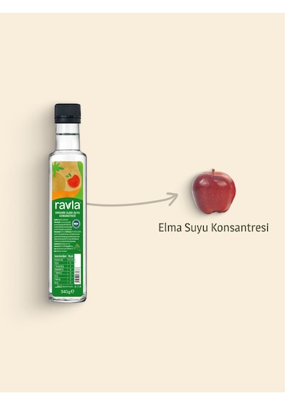 Ravla Organik Elma Suyu Konsantresi 340 G