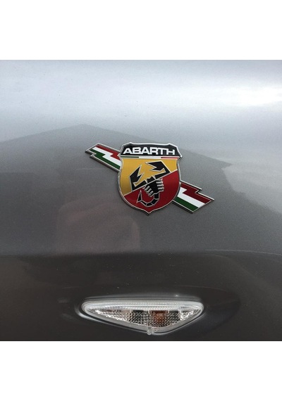 Abarth Amblem Arma Sticker Rozet Yapışkanlı Metal