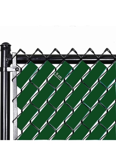 Tel Koruma Kapatma Gizlilik Pvc Çit Şeridi 50 Metre 5cm Yeşil
