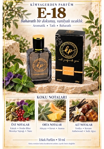 KP E-18 Erkek Parfüm EDP 50 ML