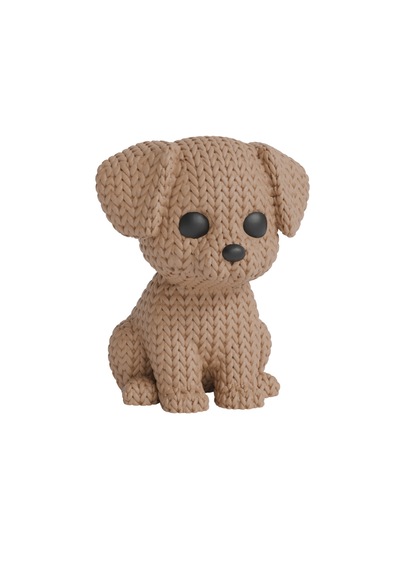 Örgü Model Sevimli Köpek Anahtarlık 3d Baskı Özel Tasarım Figür Çanta & Anahtar Aksesuarı Kahverengi