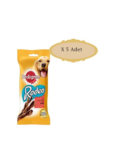 Pedigree Rodeo Sığır Etli Yetişkin Köpek Ödülü 5 x 70 G