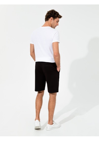 Cacharel Siyah Comfort Fit Örme Şort
