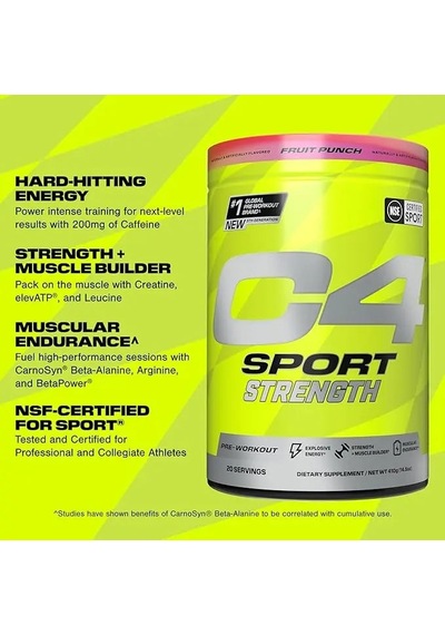 Cellucor C4 Sport Strength Pump Preworkout 410 Gr