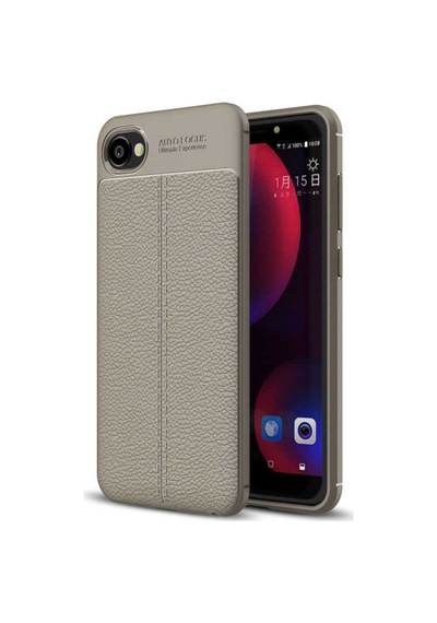 Htc Desire 12 Kılıf Deri Tarzı Niss Silikon Case