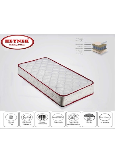 Heyner Ortopedik Yaylı Yatak Ortopedik Yaylı Bebek Yatağı 60 x 120 CM