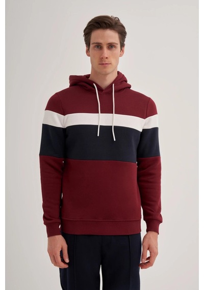 Cazador 5168 Erkek 3 İplik Sweatshirt Bordo