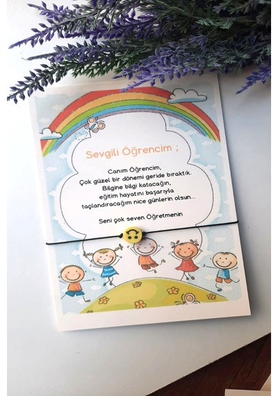 20 Adet Canım Öğrencim Emoji Bileklik Çok Renkli
