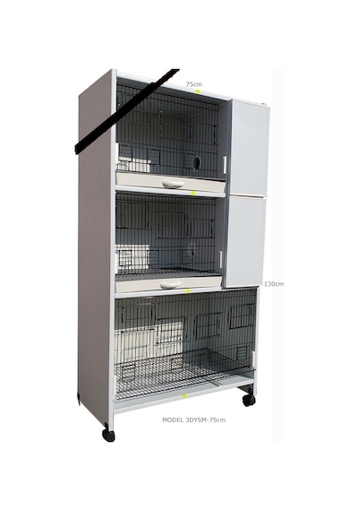 İstanbul Kafes Model 3Ys Pvc Kuş Dolabı