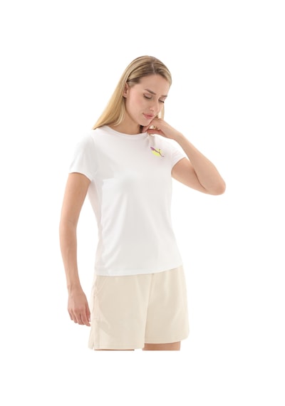 Puma Graphıcs Runnıng Illustratıo Kadın T-shirt Beyaz 526553-02 Beyaz