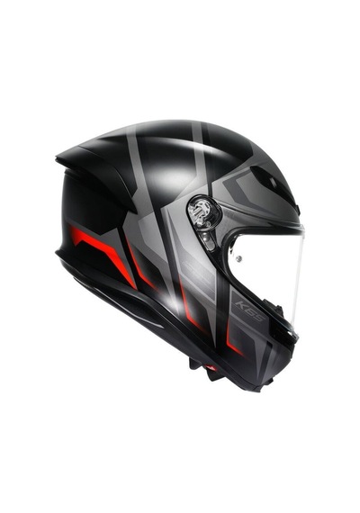 Agv K1 E2206 Lyzard Matt Siyah Gri Kırmızı  Motosiklet Kaskı