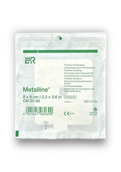 Metalline Steril Trakeostomi Kanül Pedi 8 X 9 Cm - 50 Adet