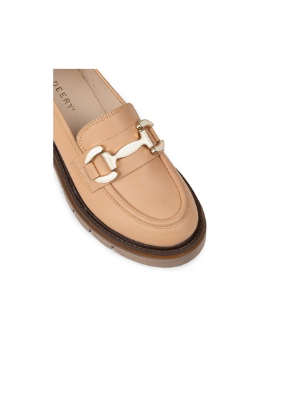 Deery Kadın Hakiki Deri Bej Loafer Ayakkabı - F2313zpdre01 Bej