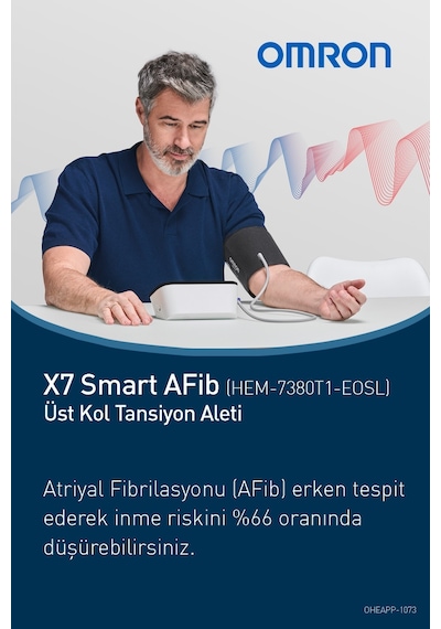 Omron X7 Smart Afib Üst Koldan Ölçer Dijital Tansiyon Aleti