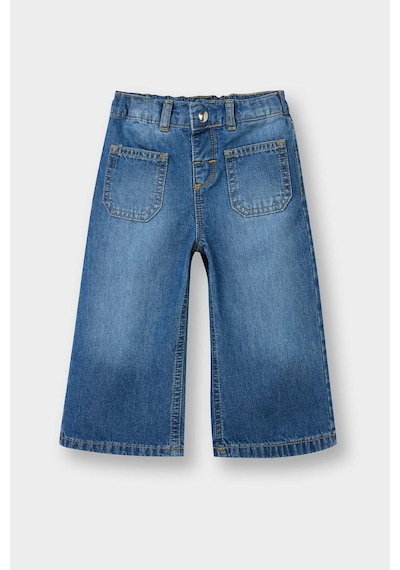Defacto Wıde Leg Standart Paça Pantolon Kız Bebek D7886a526spnm28 Mavi-nm28