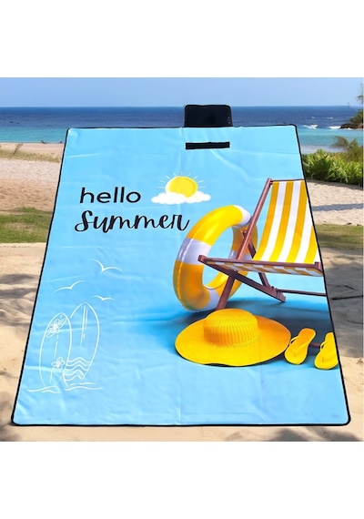 Piknik Örtüsü Battaniyesi Katlanabilir Kamp Ve Plaj Zemin Matı Hasırı Katlanır Deniz Malzemeleri 150x200 Cm Diğer