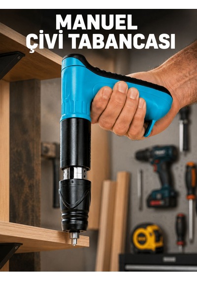 Metal Gövdeli El Tipi Çivi Tabancası Profesyonel Montaj Tabancası - Lisinya