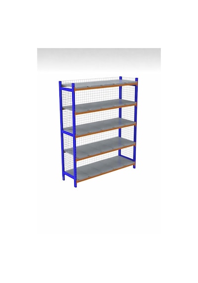 5 Katlı Depo Rafı Tel Kafesli 60x90x200 Cm Hafif Rack Raf 300-350 Kg Taşıma Kapasiteli Gri