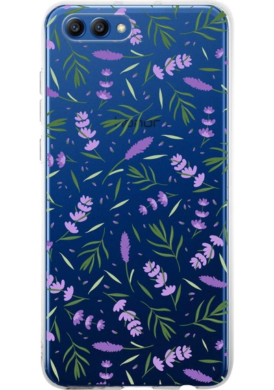 Huawei Honor View 10 İle Uyumlu 1mm Slim Fit Water Color 3 Baskılı Şeffaf Kılıf Şeffaf