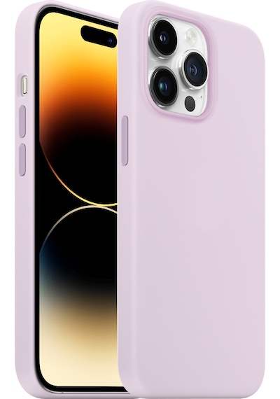 Buff Apple Uyumlu iPhone 14 Pro Rubber Fit Kılıf Lila