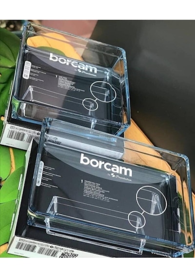 Premium Ikili Kare - Dikdörtgen Borcam Tepsi Seti Fma99930 Fma05050 056oa 059oa 215 Şeffaf